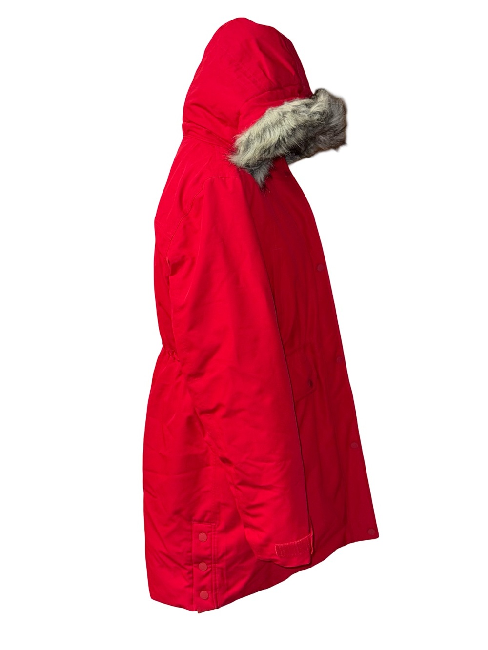 Lands' End Womens Expedition Down Parka Rich Red Tall Large Duck Down Feathers - Picture 7 of 16